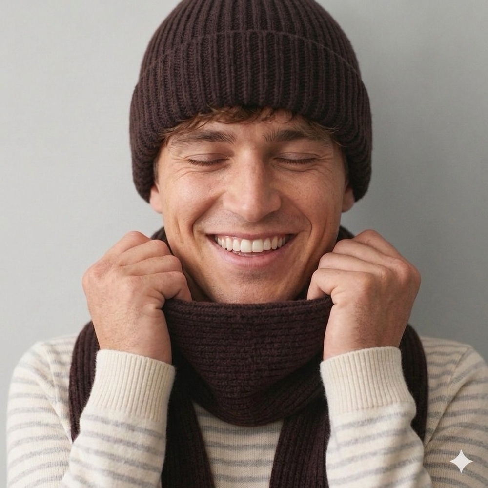 NWT Gap CashSoft Scarf & Stretch Beanie Set